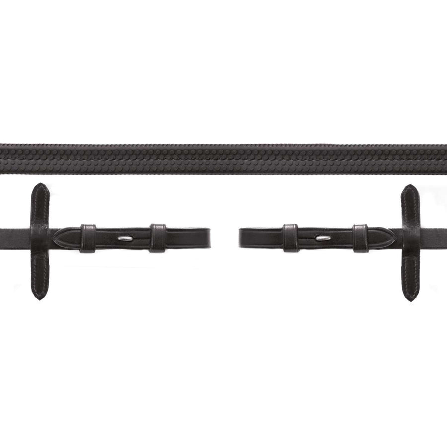 Schockemöhle Teugels Rubber Zwart/Zilver