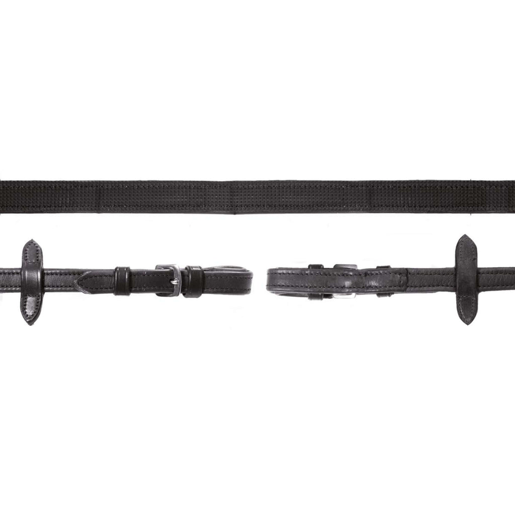 Schockemöhle Teugels Durasoft Grip Rubber Zwart/Zilver