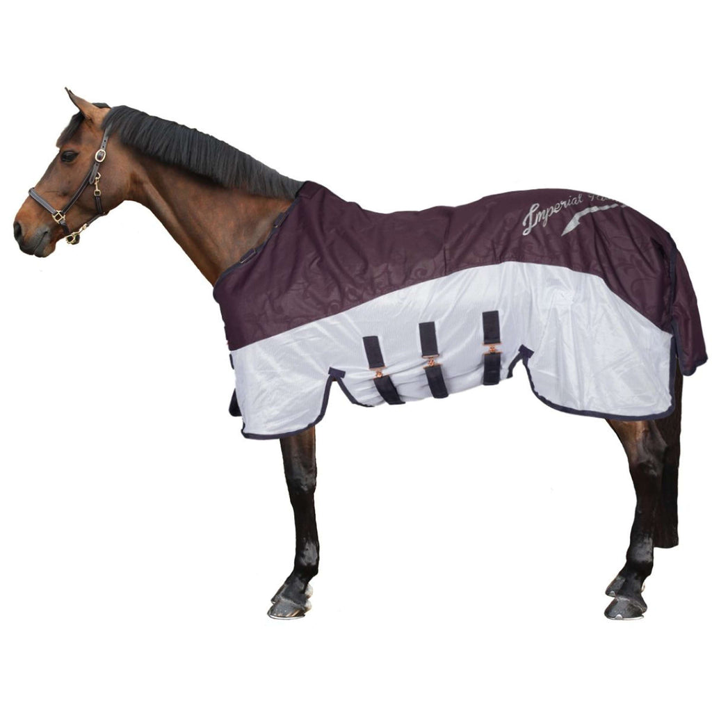 Imperial Riding Vliegen- en Regendeken IRHSuper-Dry Bordeaux