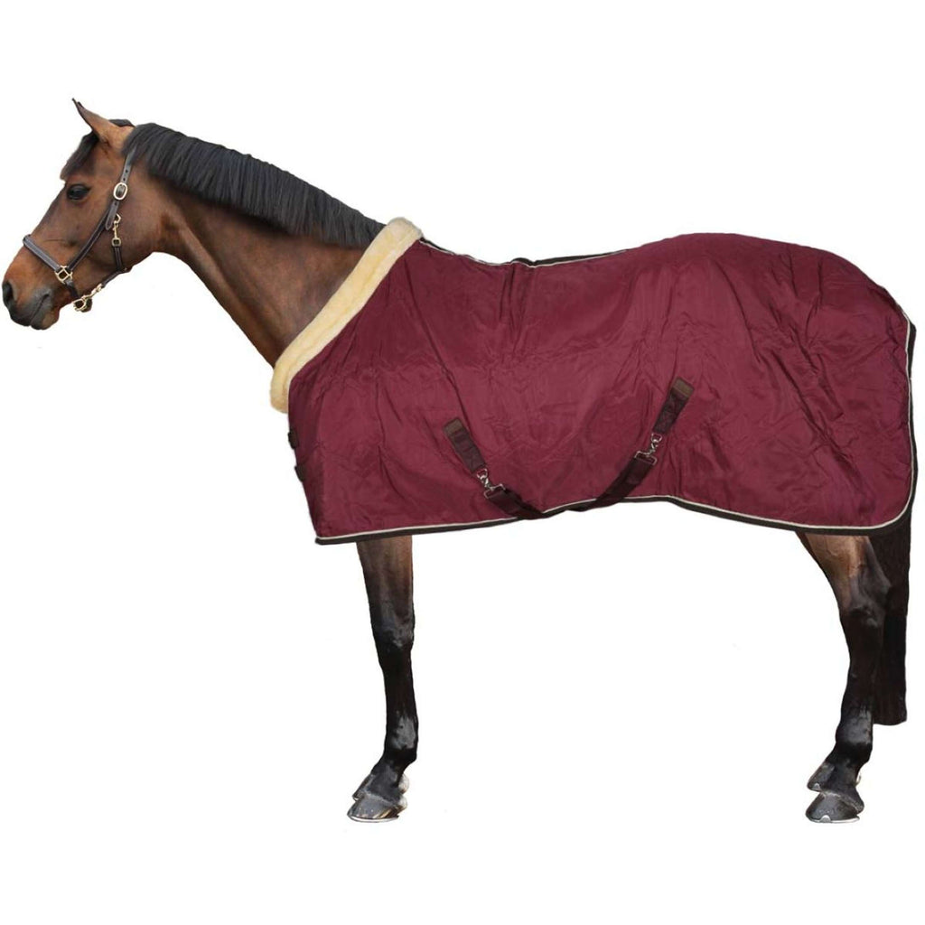 Horka Staldeken Luxe met Kraag Bordeaux