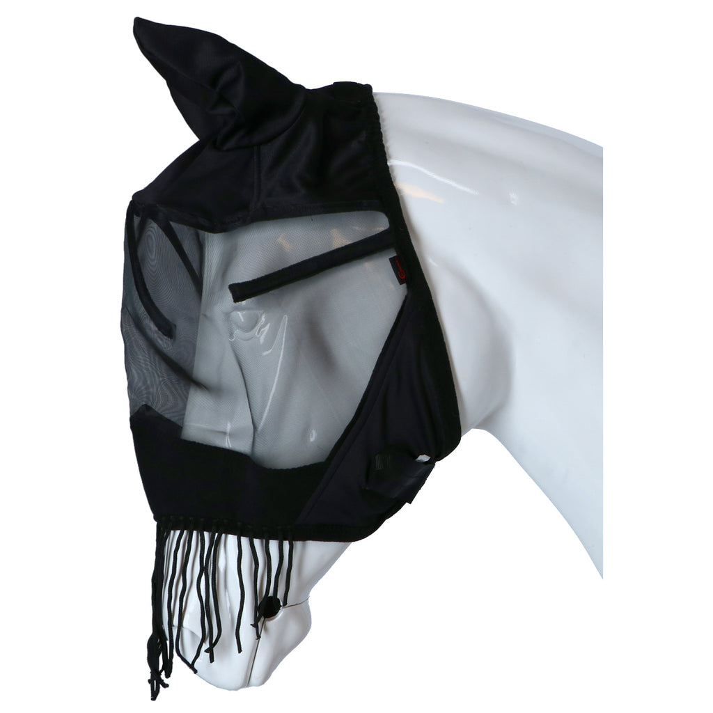 Kerbl Vliegenmasker met Oren Zwart