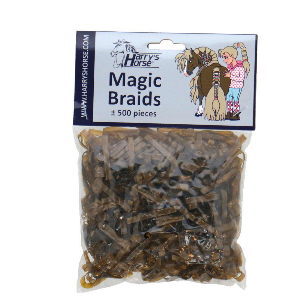Harry's Horse Haarelastiekjes Magic Braids Zakje Goud