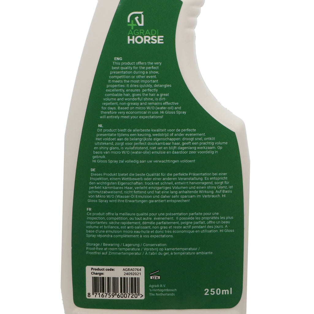Agradi Horse Detangle & Shine Spray
