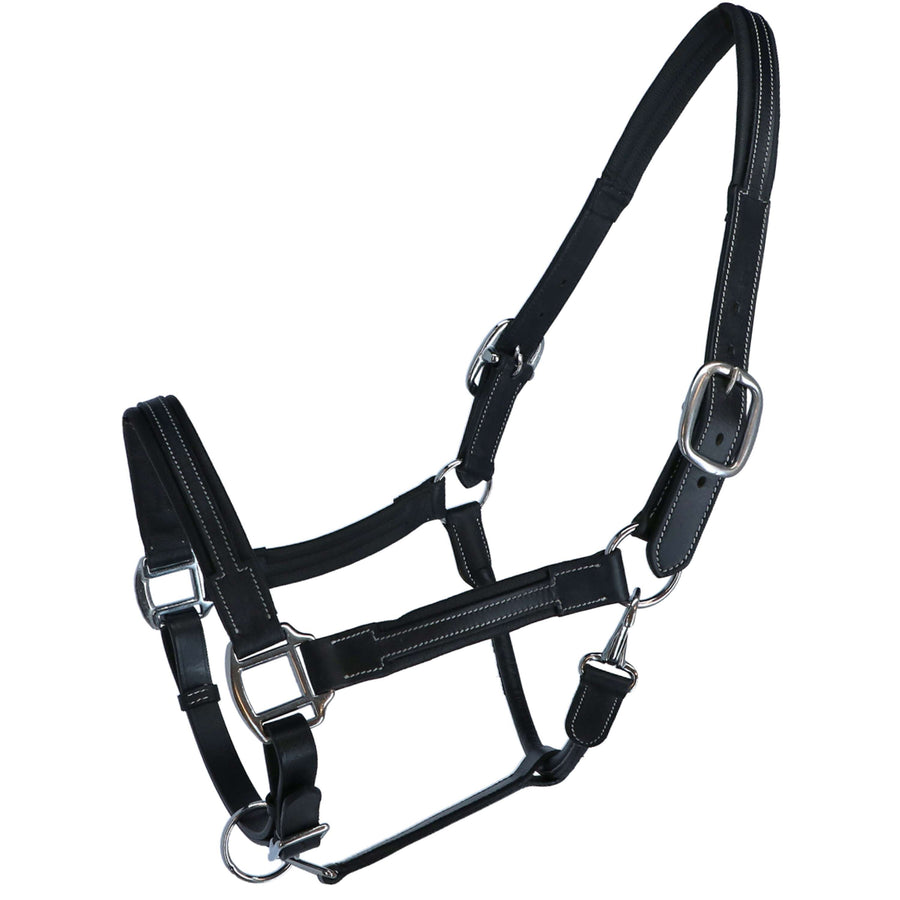 HKM Halster Soft Leer Zwart