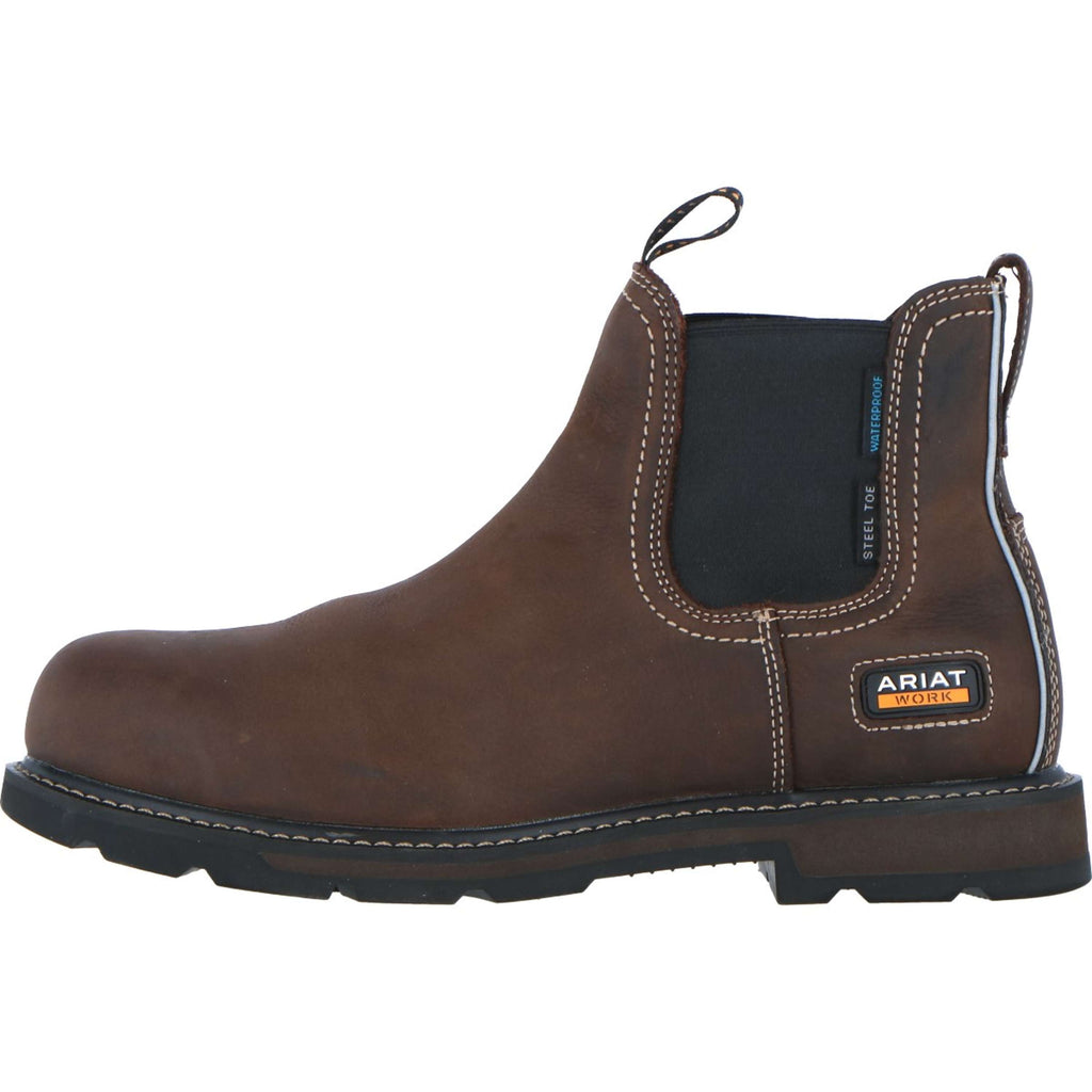 Ariat Jodhpurs Groundbreaker Chelsea Waterproof Steel Toe Heren Bruin