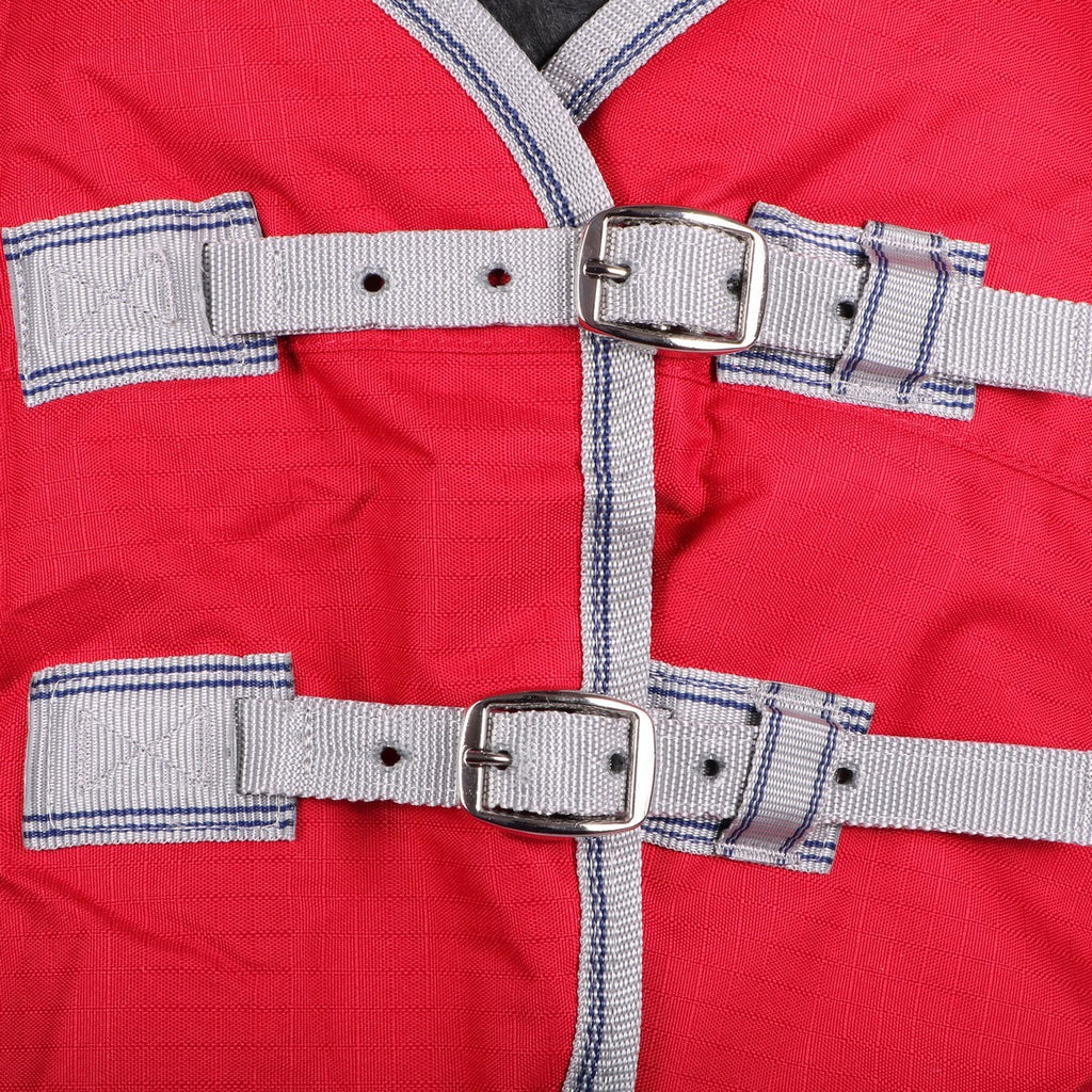 WeatherBeeta Winterdeken ComFiTec Classic Combo Neck Medium/Lite 100g 600D 100g Rood/Zilver/Navy