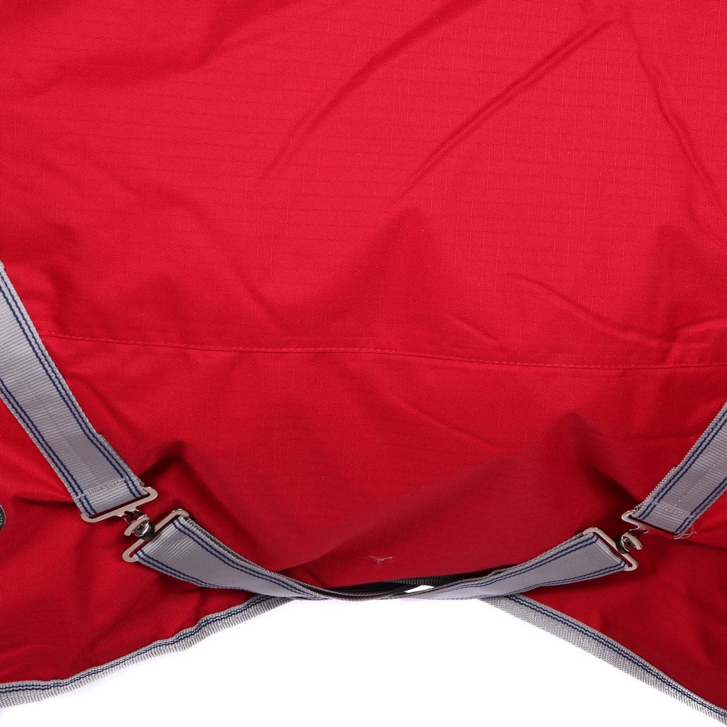WeatherBeeta Heavy Turnout Rug Combo Neck ComFiTec Classic 300g Red/Silver/Navy