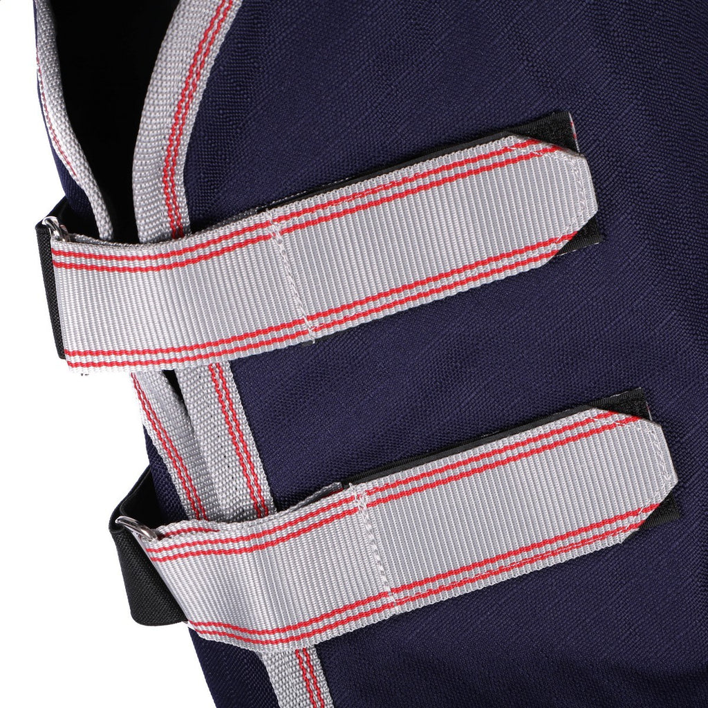 WeatherBeeta Heavy Turnout Rug Combo Neck ComFiTec Essential 360g Navy/Silver/Red
