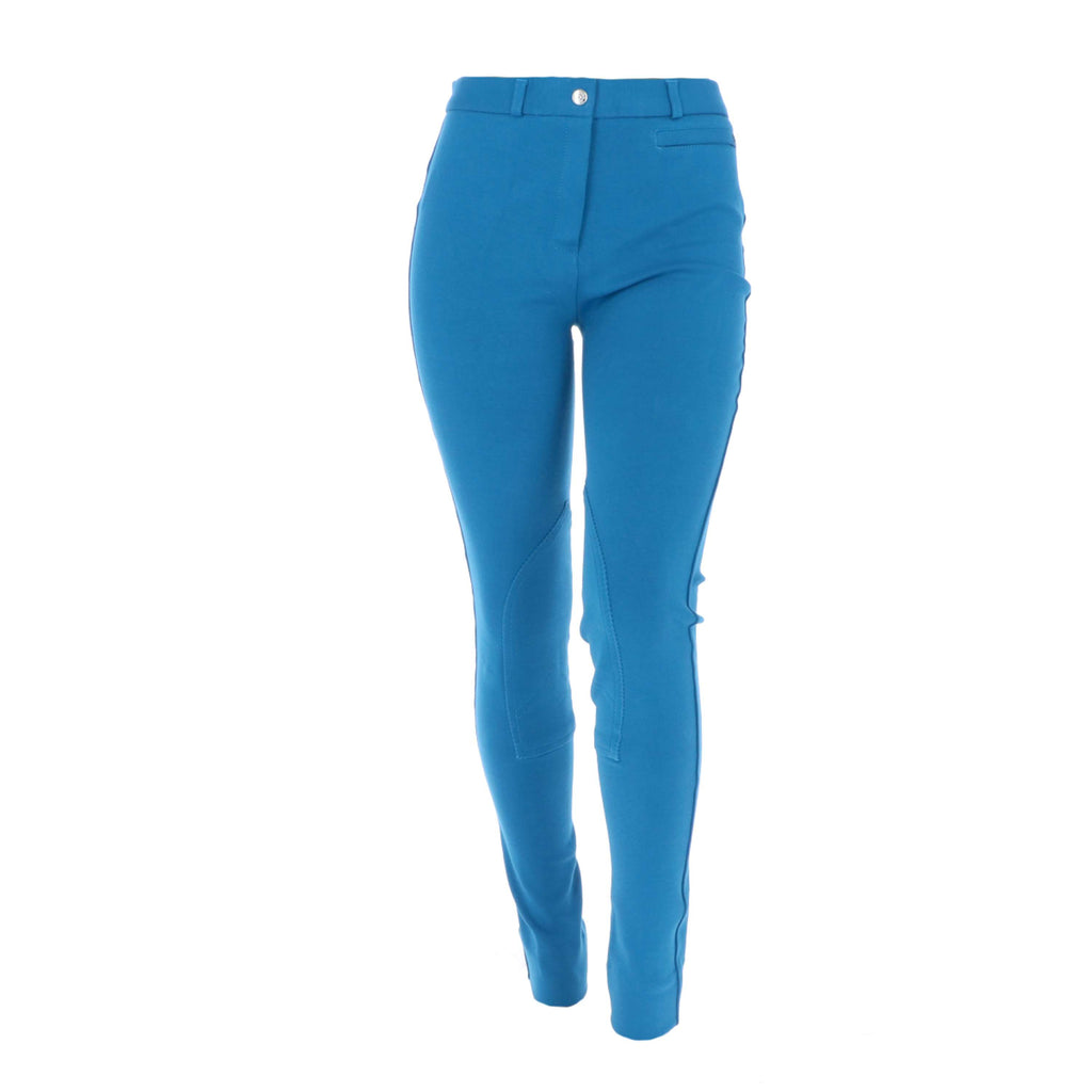 Dublin Rijbroek Supa-Fit Zip Up Knee Patch Jodhpurs Sea Blue