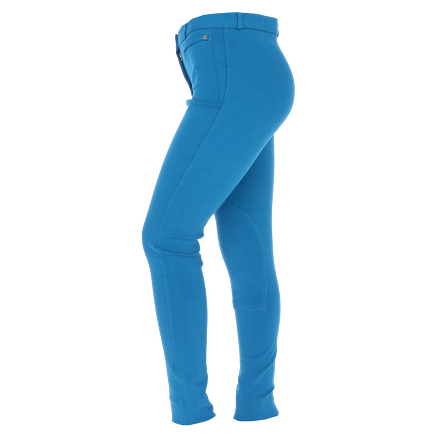 Dublin Rijbroek Supa-Fit Zip Up Knee Patch Jodhpurs Sea Blue