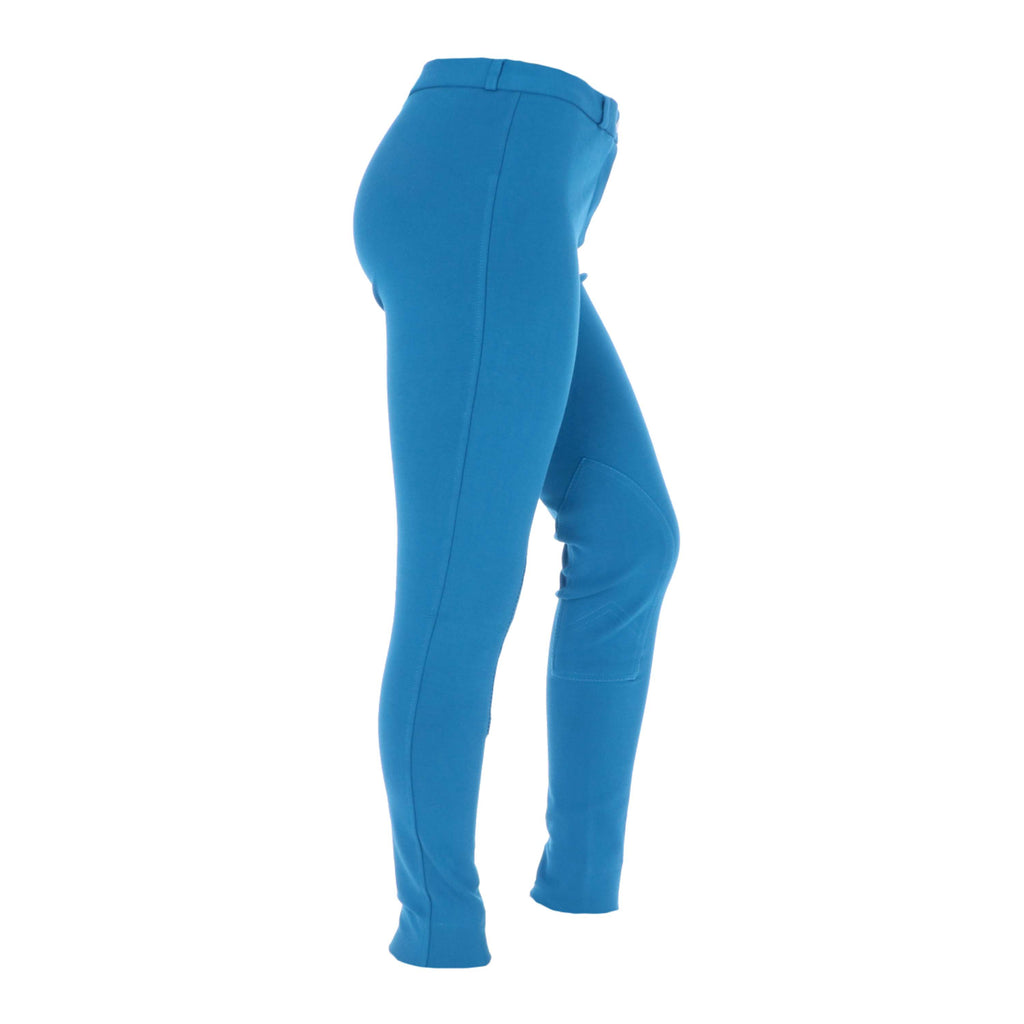 Dublin Rijbroek Supa-Fit Zip Up Knee Patch Jodhpurs Sea Blue
