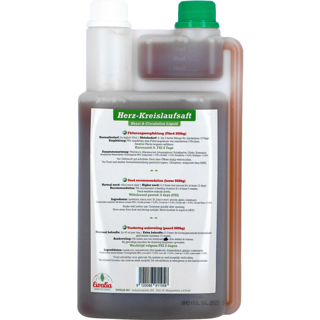 Ewalia Heart- and Circulation Liquid Paard
