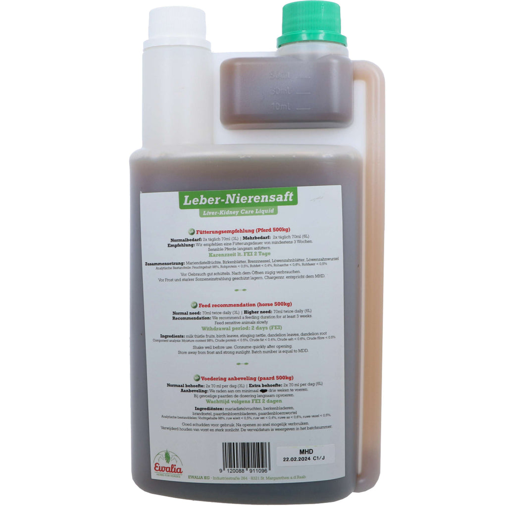 Ewalia Liver-Kidney Care Liquid Paard