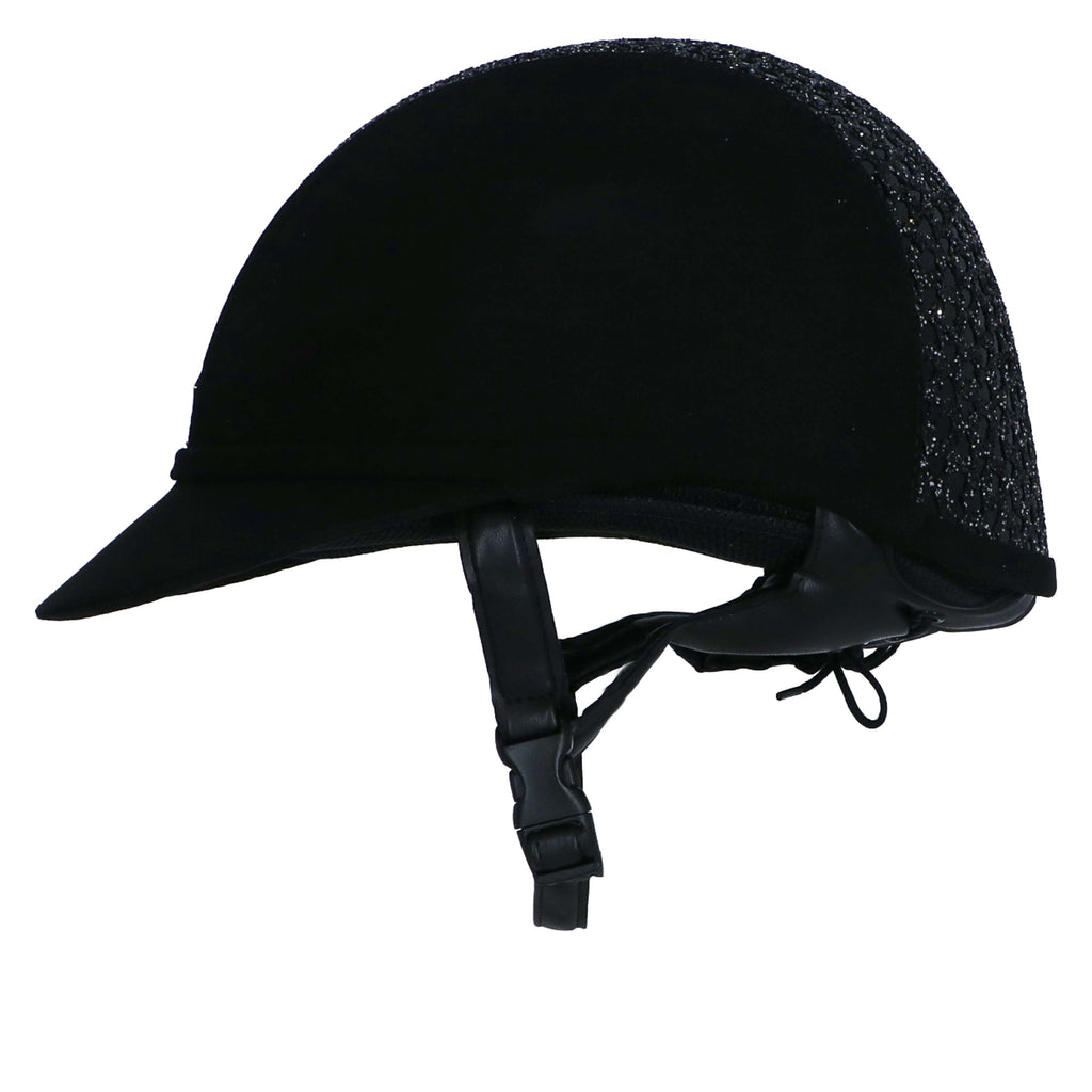 Charles Owen Cap SP8 Plus Sparkly Black