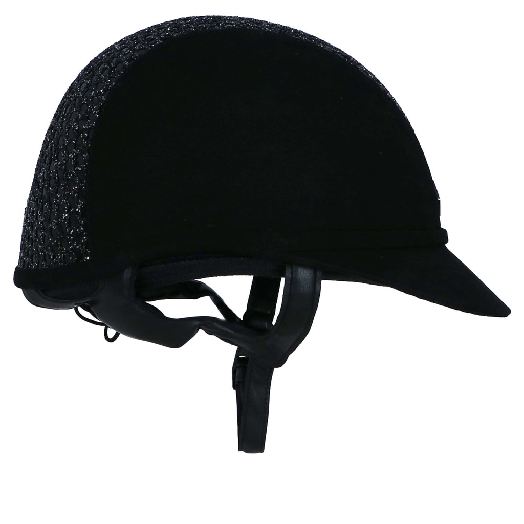 Charles Owen Cap SP8 Plus Sparkly Black