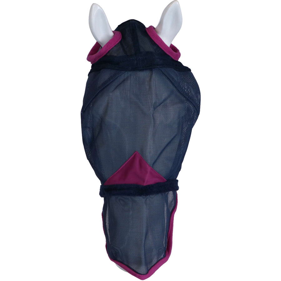 Weatherbeeta Vliegenmasker Comfitec Durable Mesh met Neus Navy/Paars