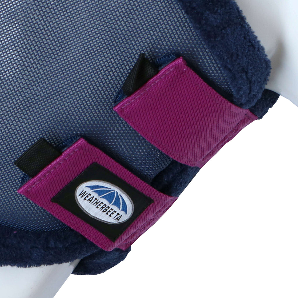 Weatherbeeta Vliegenmasker Comfitec Durable Mesh met Neus Navy/Paars