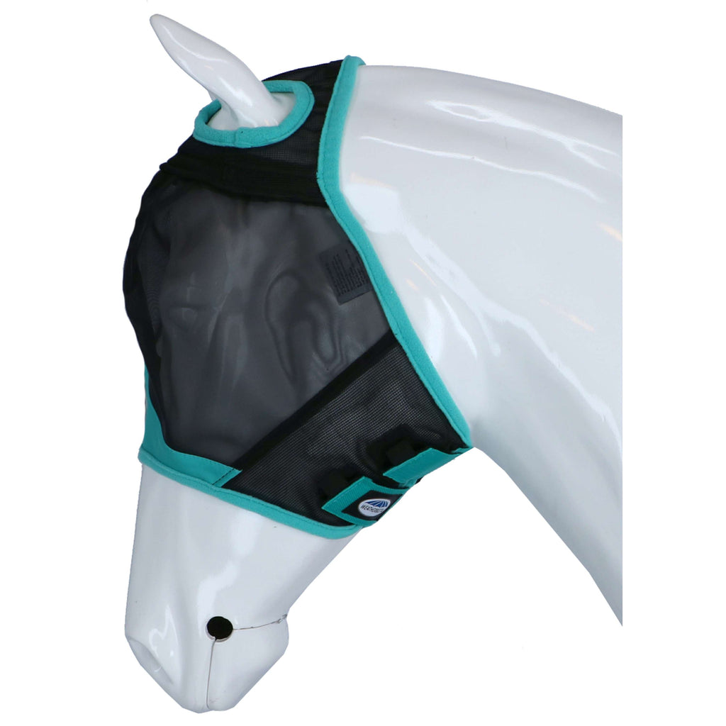 Weatherbeeta Vliegenmasker Comfitec Fine Mesh Zwart/Turquoise