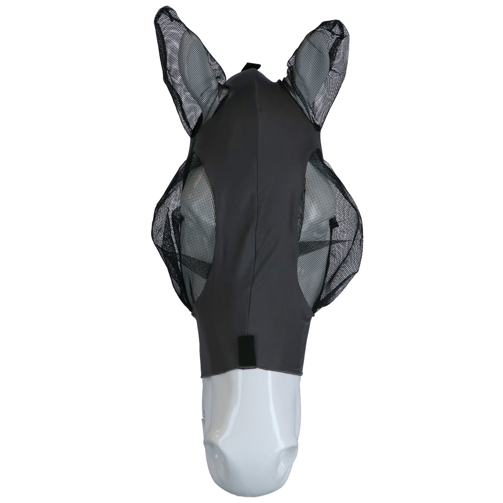 WeatherBeeta Vliegenmasker Stretch Bug Eye Saver met Oren Grijs/Zwart