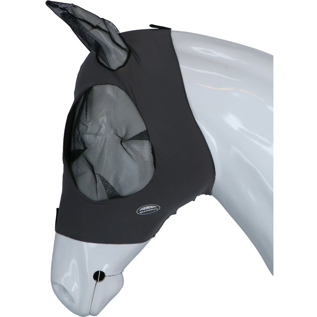 WeatherBeeta Vliegenmasker Stretch Bug Eye Saver met Oren Grijs/Zwart