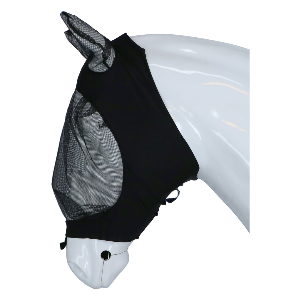 WeatherBeeta Vliegenmasker Stretch Eye Saver met Oren Zwart/Zwart