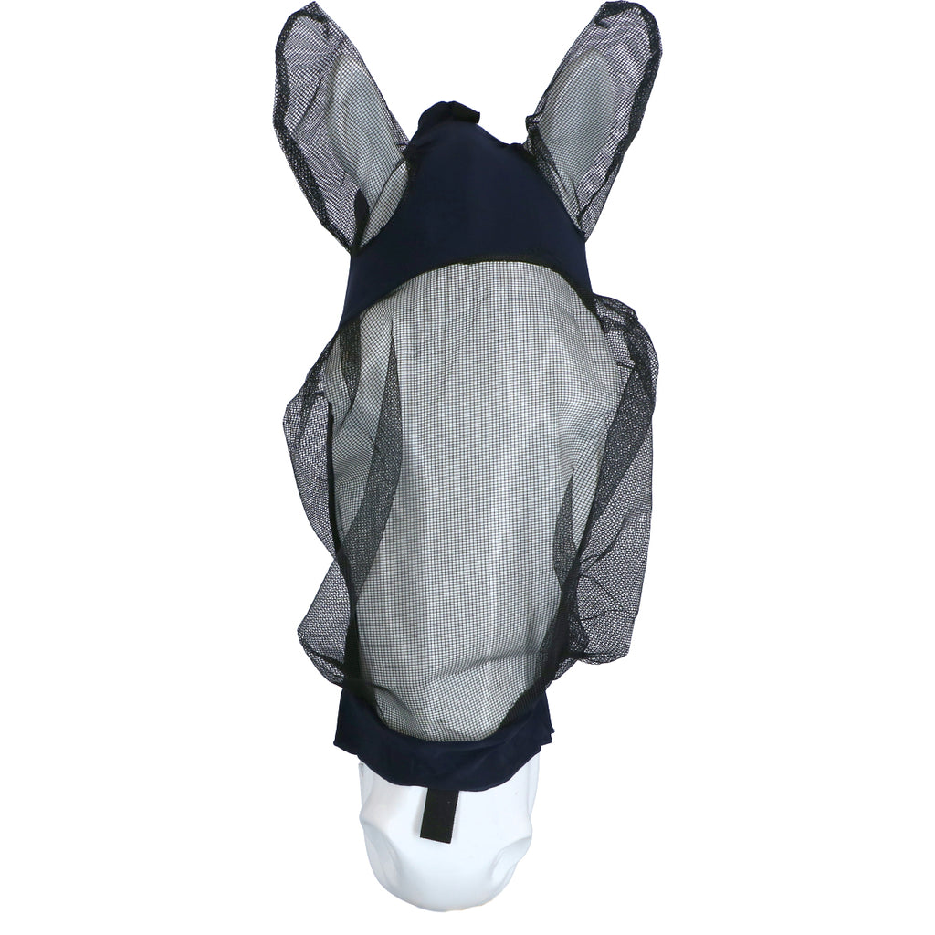 WeatherBeeta Vliegenmasker Stretch Eye Saver met Oren Zwart/Zwart