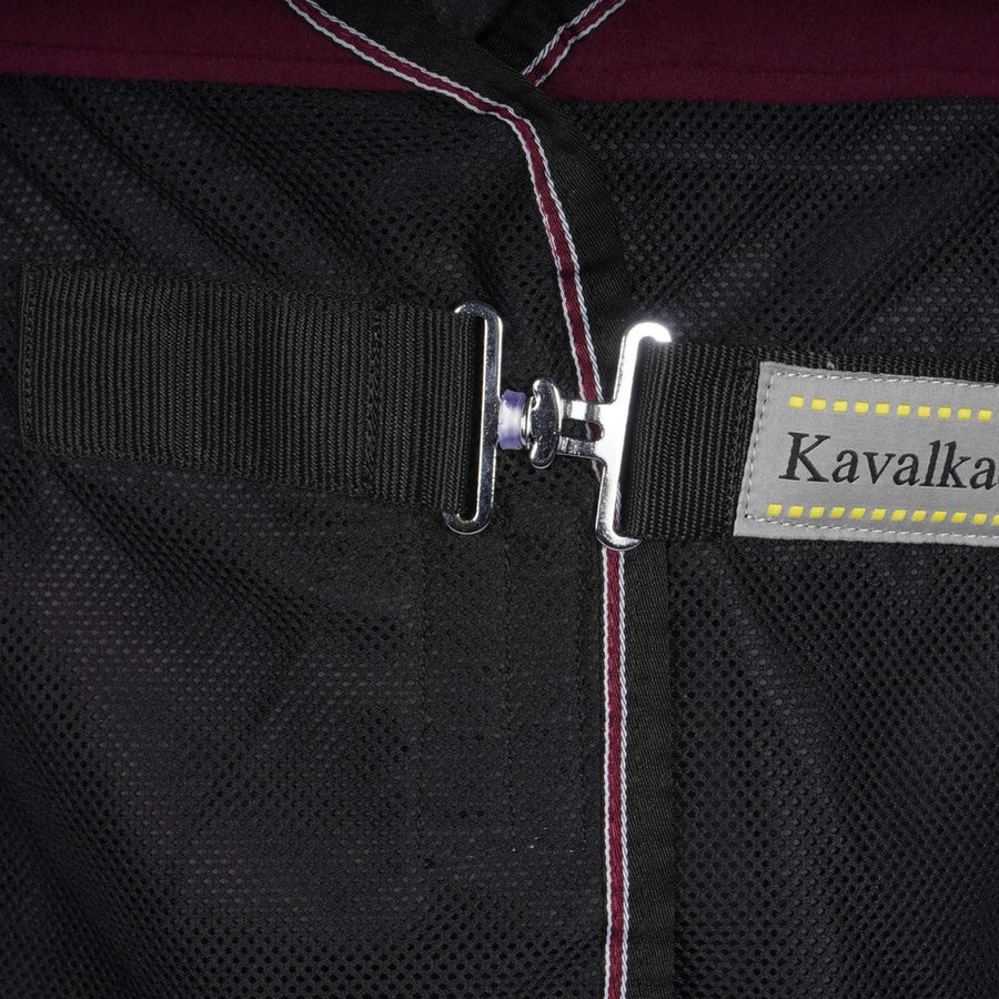 Kavalkade Vliegendeken Fly'n Fleece Zwart-bordeaux