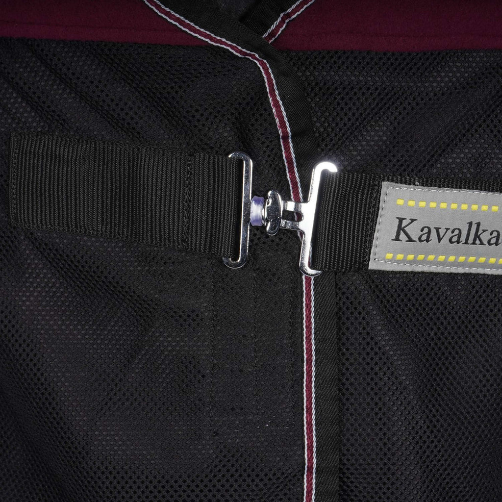 Kavalkade Vliegendeken Fly'n Fleece Zwart-bordeaux