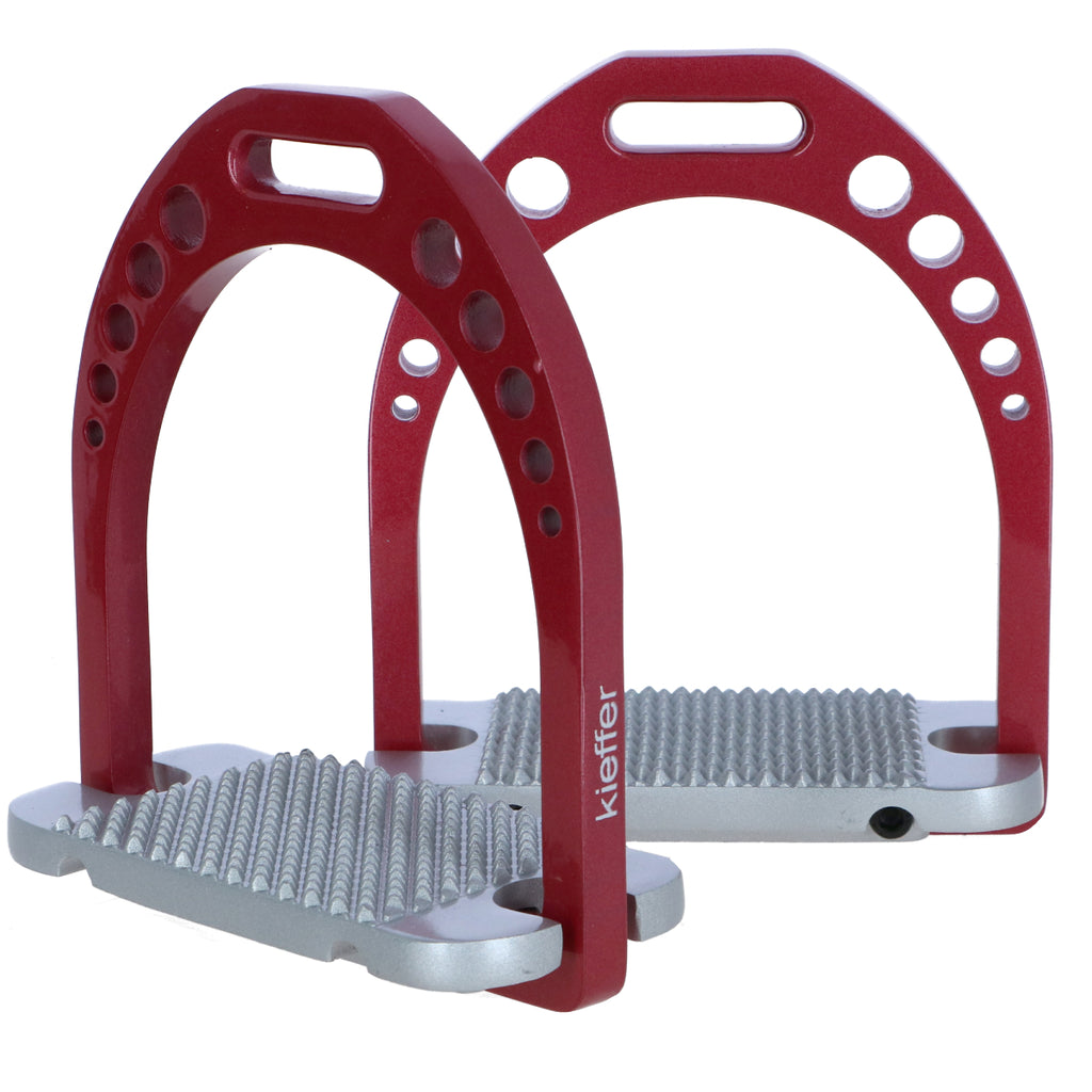 Kieffer Stijgbeugels Alu Pro Rood