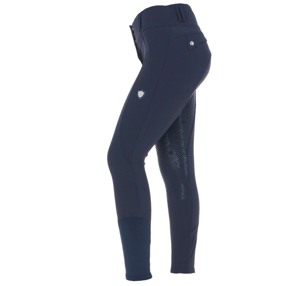 Covalliero Rijbroek HighWaist Blauw