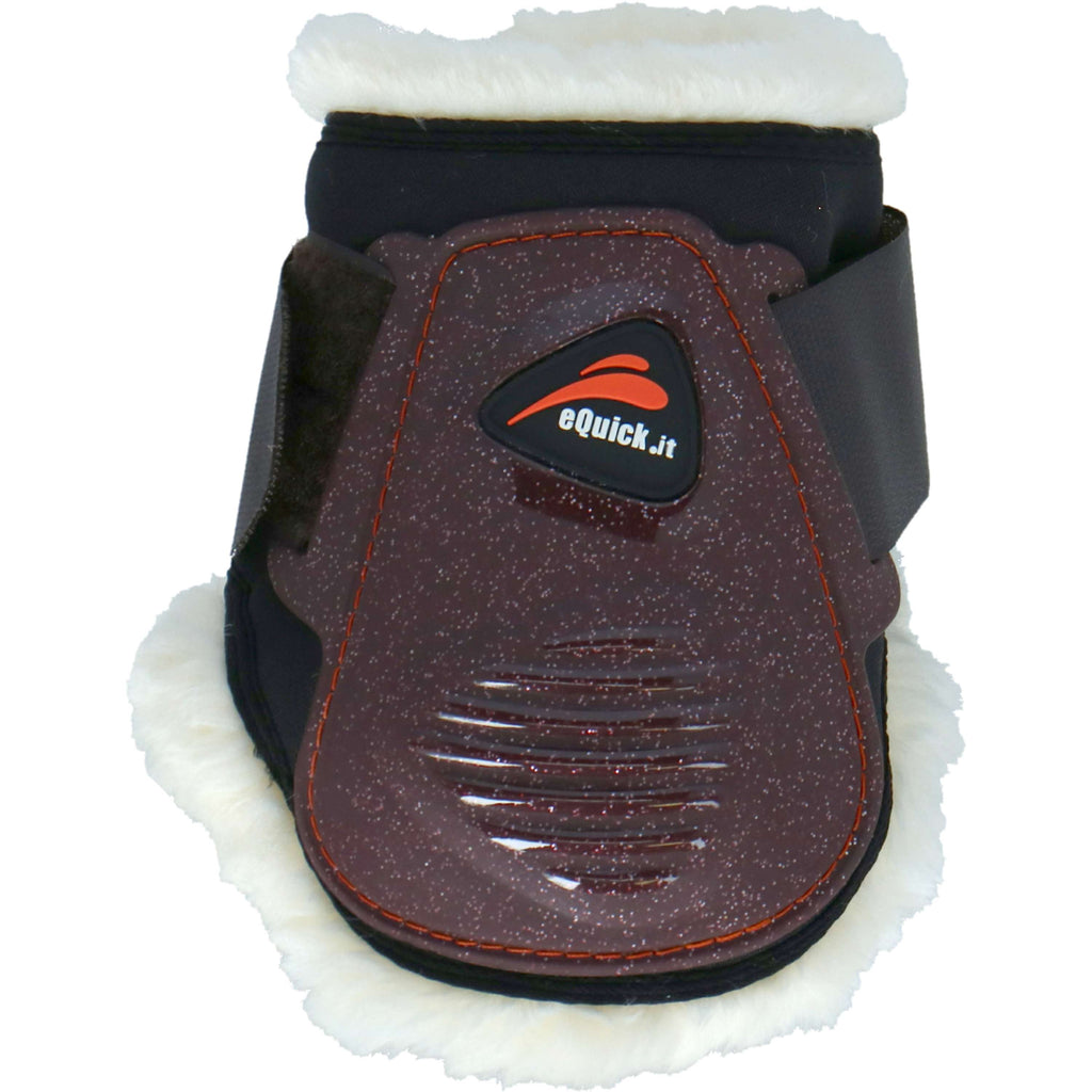 eQuick Strijklappen eLight Rear Fluffy Glitter Bruin