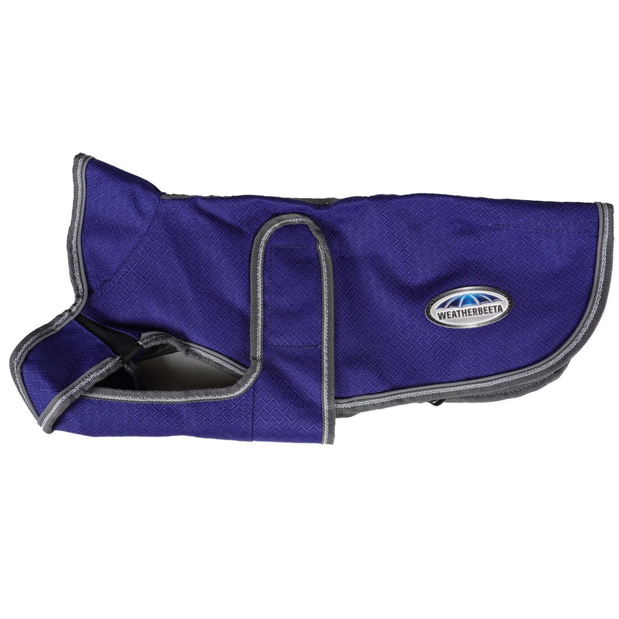 WeatherBeeta Parka ComFiTec Premier Free Duo Deluxe Dog Coat Donker Blauw/Grijs/Wit