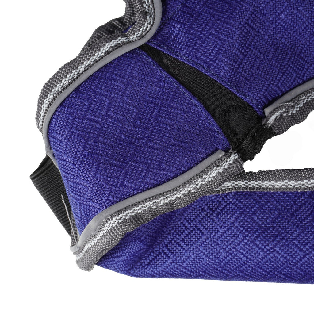 WeatherBeeta Hondenjas ComFiTec Premier Free Parka Deluxe Medium 1200D 220g Donker Blauw/Grijs/Wit