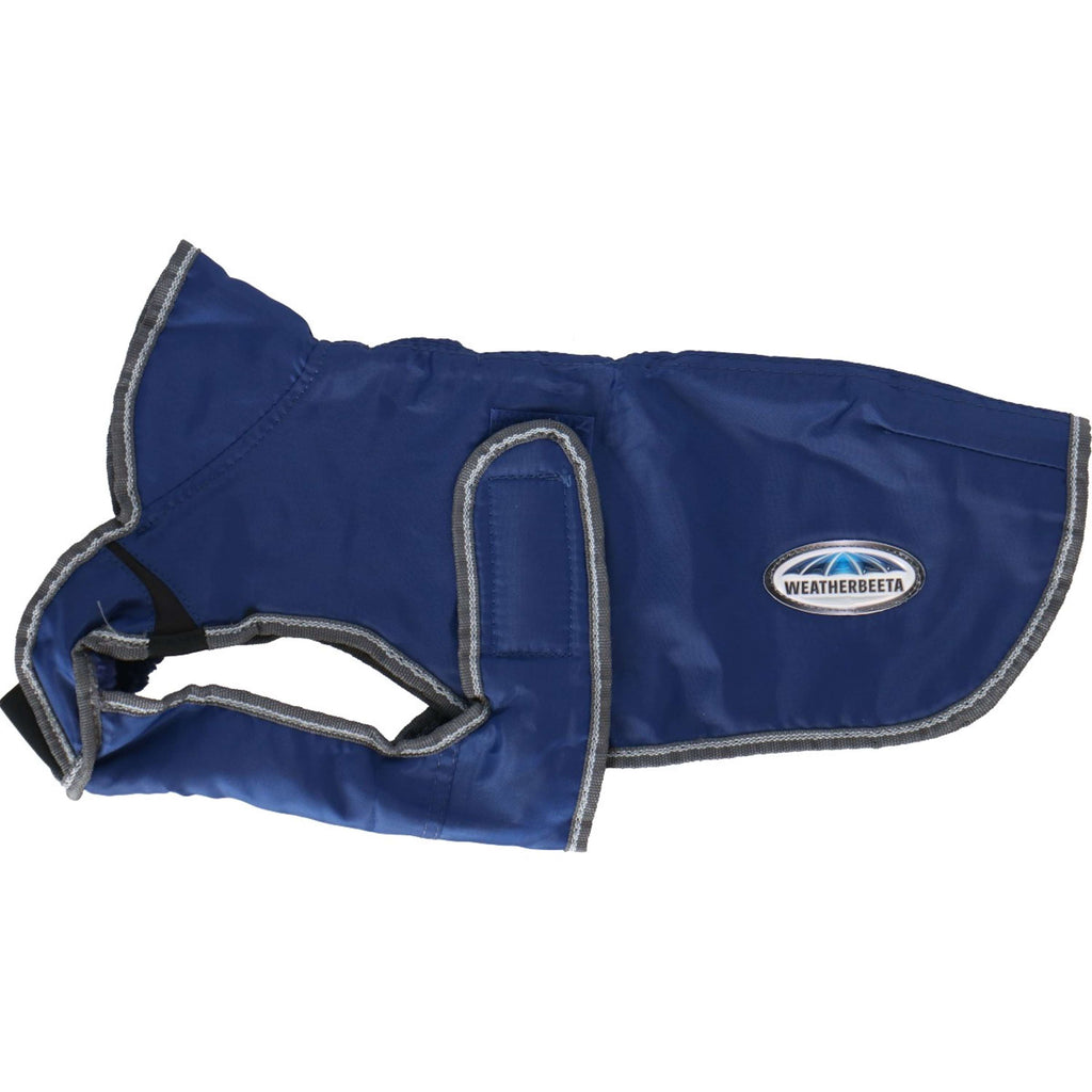 Weatherbeeta Parka Comfitec Windbreaker Deluxe Dog Coat Donker Blauw/Grijs/Wit