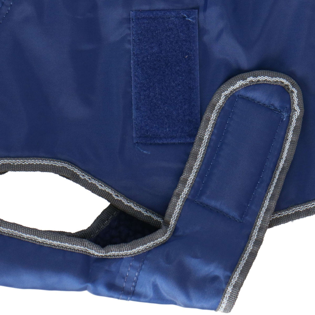 Weatherbeeta Parka Comfitec Windbreaker Deluxe Dog Coat Donker Blauw/Grijs/Wit