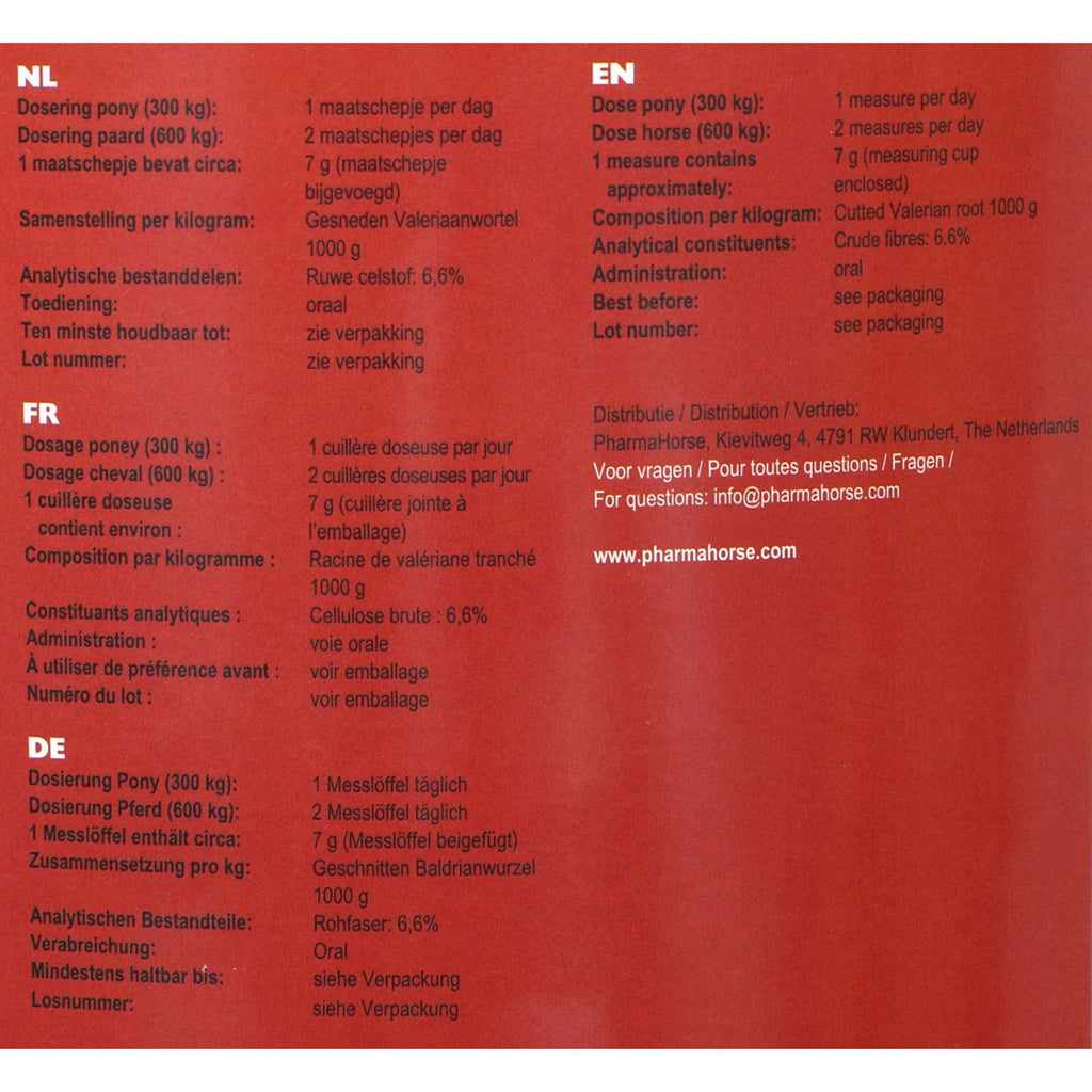 PharmaHorse Valeriaanwortel Paard