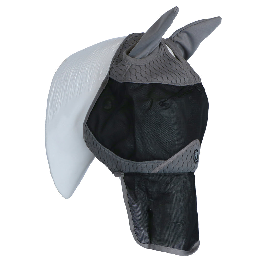 LeMieux Vliegenmasker Gladiator Full Grijs