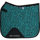 Weatherbeeta Zadeldekje Prime Leopard Dressuur Turquoise Luipaard