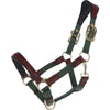 HKM Halster Luna Leer/Nylon Groen/Bruin