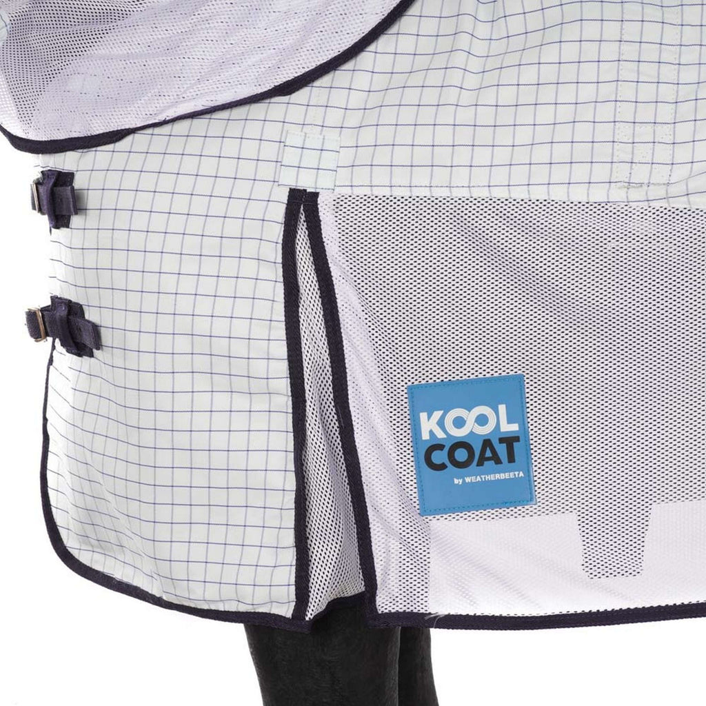 Weatherbeeta Deken Kool Coat Airstream with Hidden Surcingle III Combo Neck Wit/Navy
