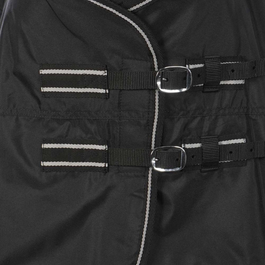 Riding World Regendeken Oxford 300D Fleece Voering 0g Zwart
