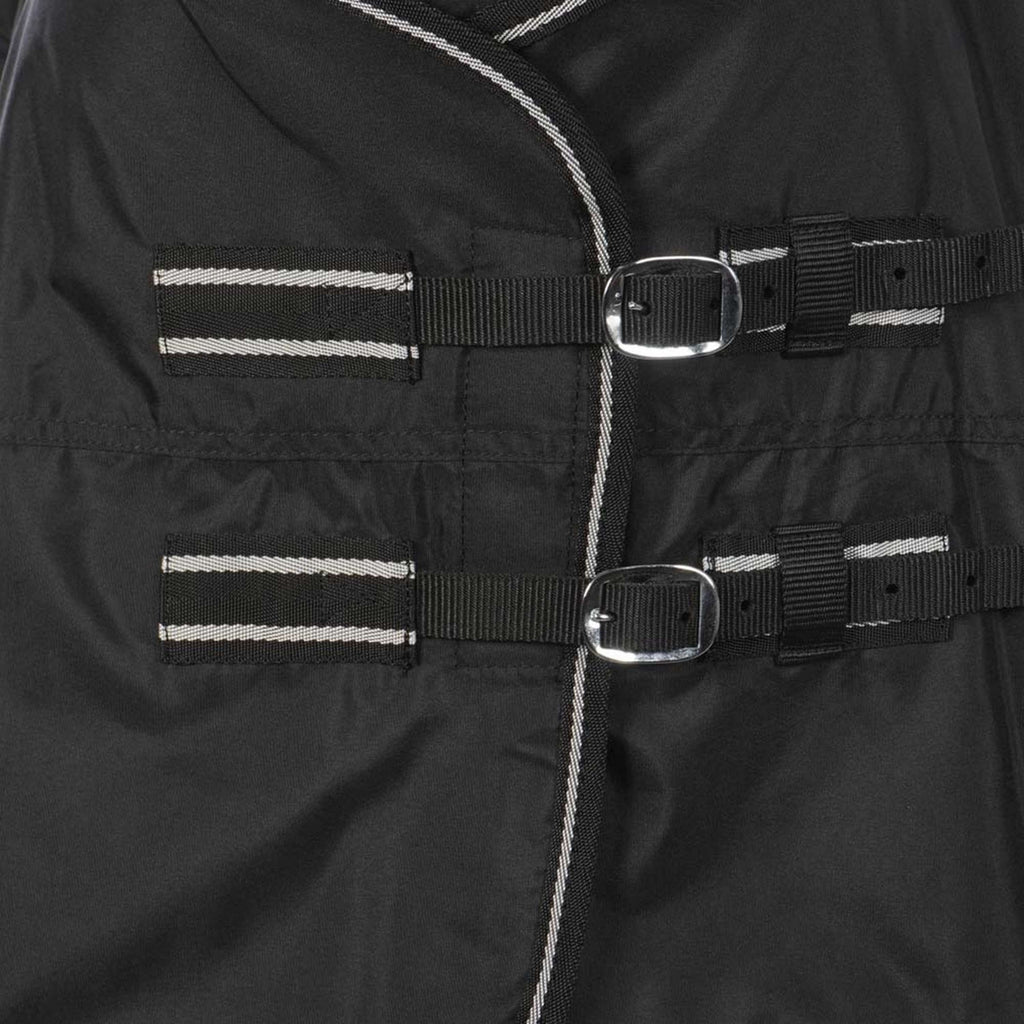 Riding World Regendeken Oxford 300D Fleece Voering 0g Zwart