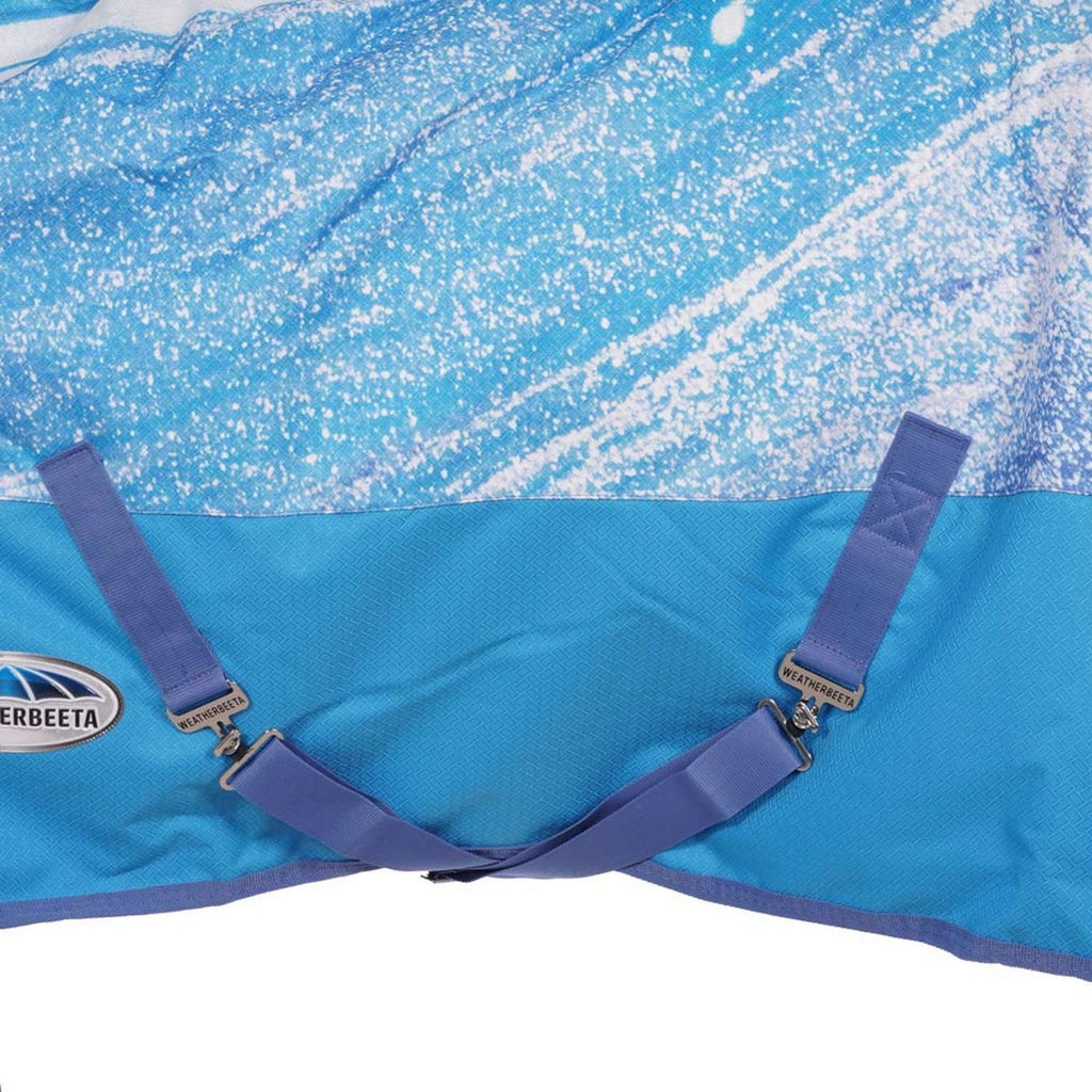 Weatherbeeta Deken Swirl Marble Comfitec Plus Dynamic II Combo Neck Medium Blauw