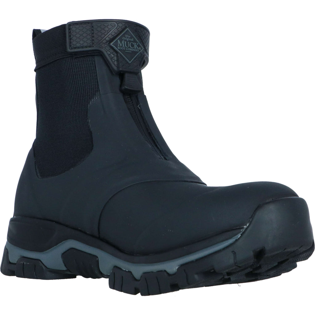 Muck Boot Apex Zip Ankle Heren Zwart/Grijs