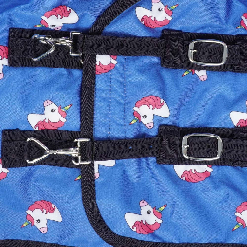HB Harry & Hector Outdoordeken Unicorn 200g Royal Blue