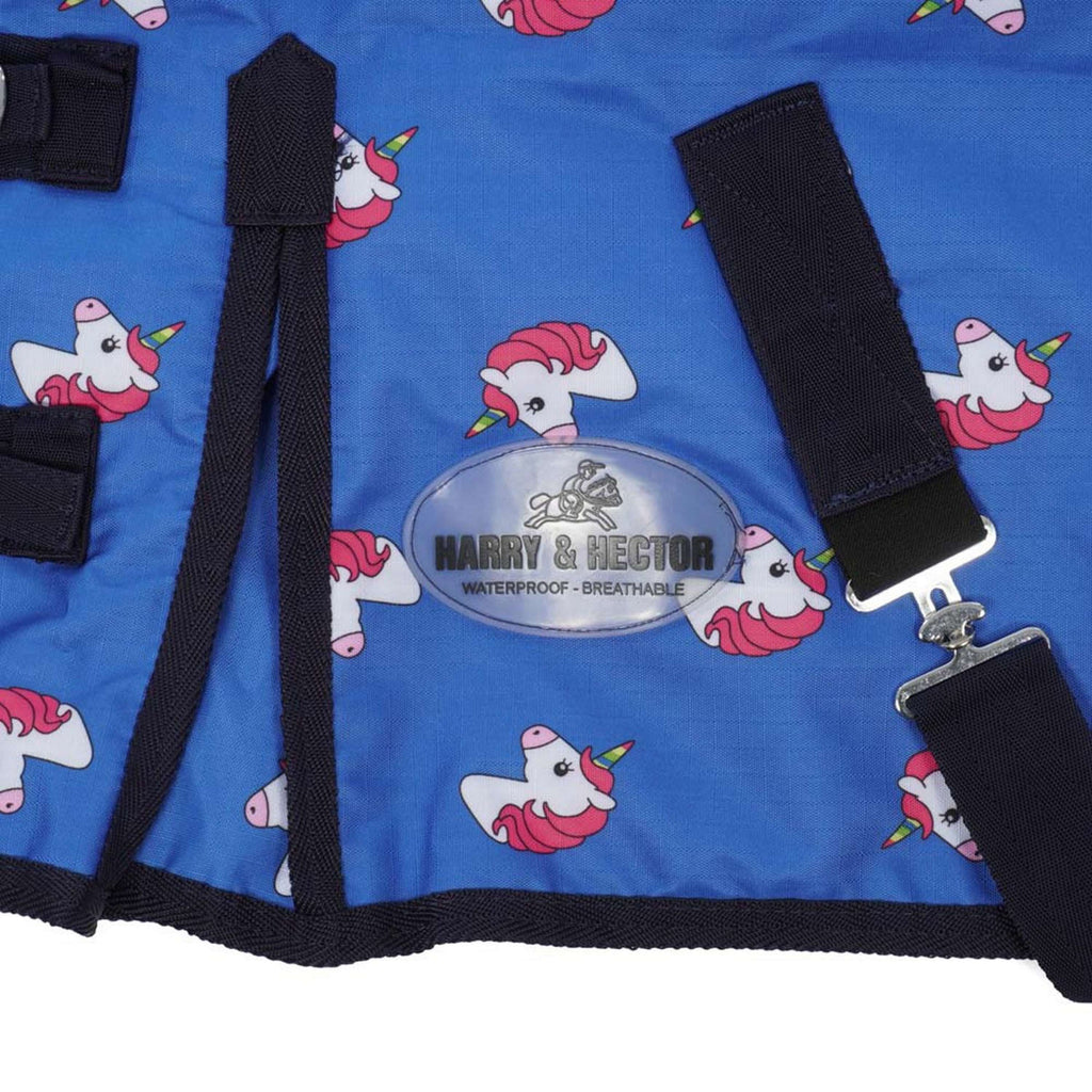 HB Harry & Hector Outdoordeken Unicorn 200g Royal Blue
