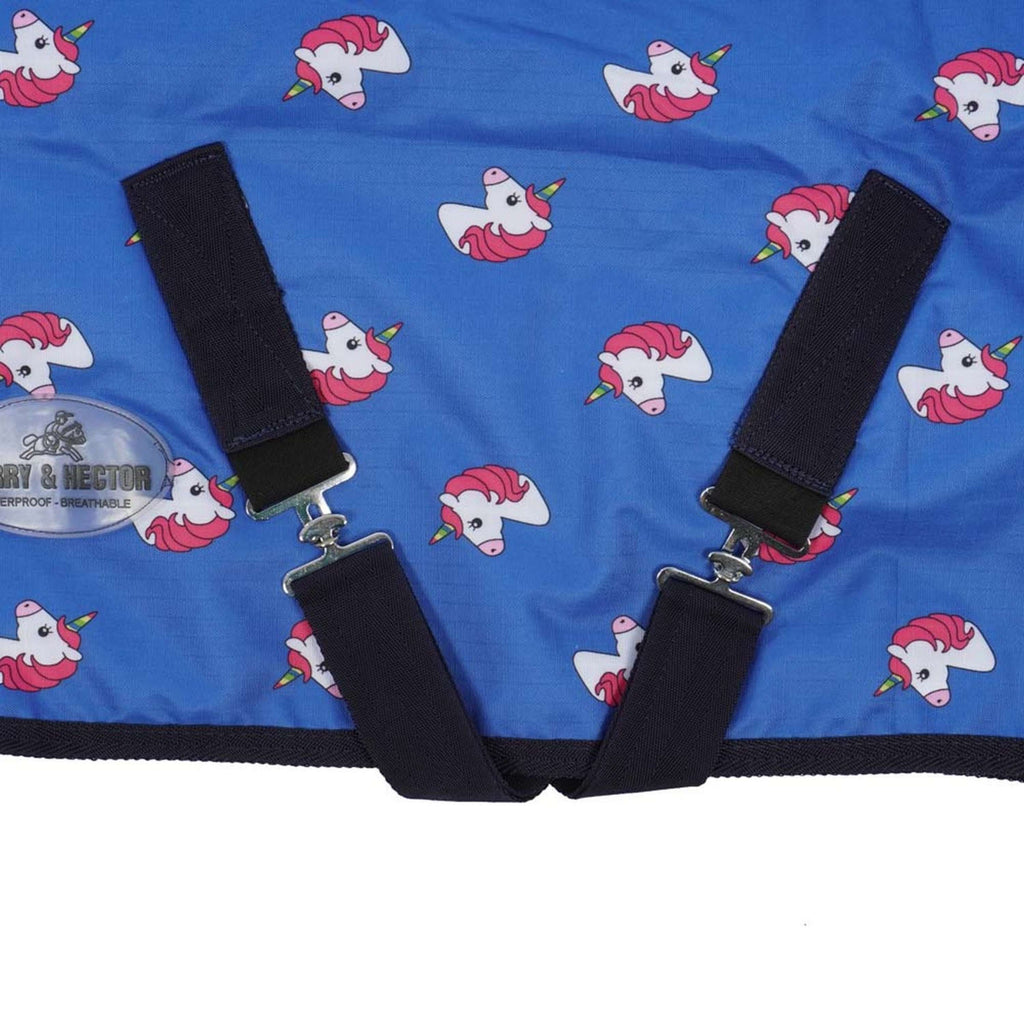 HB Harry & Hector Outdoordeken Unicorn 200g Royal Blue
