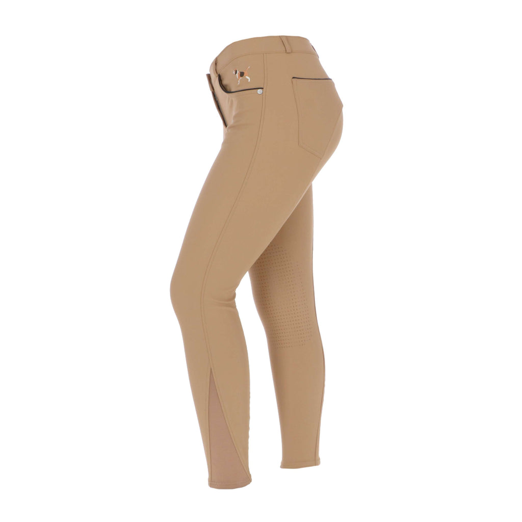 HKM Rijbroek Beagle Knee Grip Camel