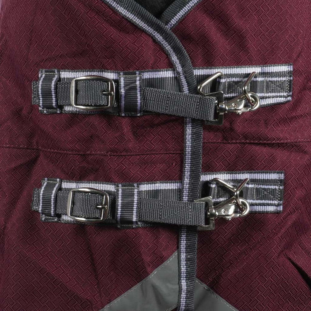 Weatherbeeta Regendeken Comfitec Plus Dynamic II Detach-A-Neck Lite 0g Maroon/Grijs/Wit