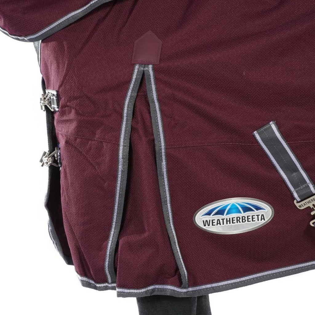 Weatherbeeta Regendeken Comfitec Plus Dynamic II Detach-A-Neck Lite 0g Maroon/Grijs/Wit